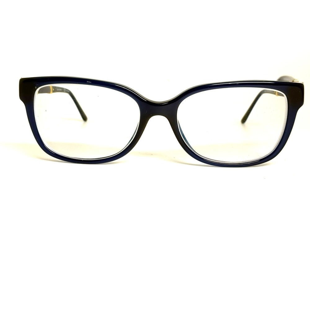 Tory Burch TY 2075 1656 Navy Blue Gold Cat Eye Eyeglass Frames 52-16-135
